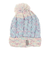 ベスプ（VESP）ジュニア 帽子 ニットキャップ SNJB1022SX サックス ブルー スヌーピー ニット帽 ポンポン スキー スノーボード 雪遊び