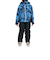 デサント（DESCENTE）ジュニア スキースーツ 上下セット DWJUJH04X BLU ブルー サイズ調整 防水透湿 撥水