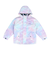ジュニア スキーウェア スーツ ビブパンツ セット ガールズ タイポグラフティ 321NN2HHM0046 PNK ピンク サイズ調整 抗菌