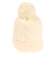エアボーン（ARBN）帽子 ニット帽 ポンポン NATURE POM ニットキャップ ホワイト AB33WC1389 WHT