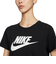 ナイキ（NIKE）半袖Tシャツ レディース 黒 NSW エッセンシャル ICN FTRA DX7907-010