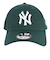 ニューエラ（NEW ERA）帽子 9FORTY ニューヨーク・ヤンキース ダークグリーン×ホワイト キャップ 13552082 MLB 帽子 大きいサイズ