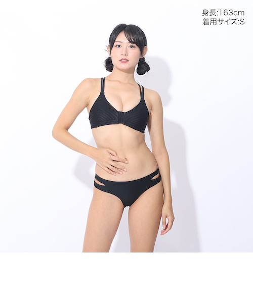 ハーレー（HURLEY）パッド付き ビキニ セット 水着 ブラック