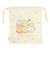 ようこそ たべもの王国 マチ付き巾着 CA38403