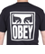 オベイ（OBEY）半袖Tシャツ メンズ OBEY EYES ICON 2 CLASSIC 165262142BLKO23P