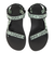 テバ（Teva）サンダル オリジナル ユニバーサル ブラック グリーン 1003987-BNBS ストラップサンダル 面ファスナー 速乾性 軽量