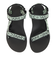 テバ（Teva）サンダル オリジナル ユニバーサル ブラック グリーン 1003987-BNBS ストラップサンダル 面ファスナー 速乾性 軽量