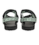 テバ（Teva）サンダル オリジナル ユニバーサル ブラック グリーン 1003987-BNBS ストラップサンダル 面ファスナー 速乾性 軽量