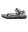 テバ（Teva）サンダル オリジナル ユニバーサル ブラック グリーン 1003987-BNBS ストラップサンダル 面ファスナー 速乾性 軽量