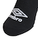アンブロ（UMBRO）3足組アンクルソックス XEB UUAVJB06 BK