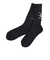 エクストララージ（XLARGE）靴下 カレッジロゴソックス 101231054009-BLACK