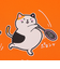 ゴーセン（GOSEN）テニスウェア ぽちゃネコ 長袖Tシャツ J23P0821S