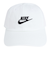 ナイキ（NIKE）帽子 ジュニア キャップ アンストラクチャード フューチュラ ウォッシュ ホワイト×ブラック FB5063-100 ランニング