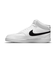 ナイキ（NIKE）スニーカー コート ビジョン ミッド NN ホワイト ブラック DN3577-101 カジュアル スポーツシューズ ハイカット タウン 日常…