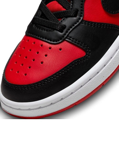 ナイキ スポーツ シューズ レッド ブラック ナイキ（NIKE）（キッズ）ジュニア スニーカー コート ボロー