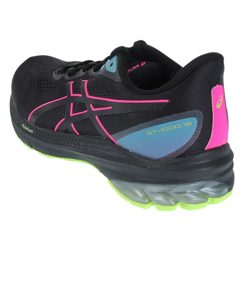 池袋店限定JSK ピンク×黒 アシックス（ASICS）ランニングシューズ GT-1000 12 GTX