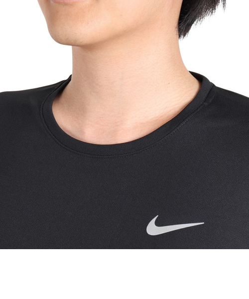 ナイキ（NIKE）カットソー 長袖 ランニング uv ブラック 黒 ドライ