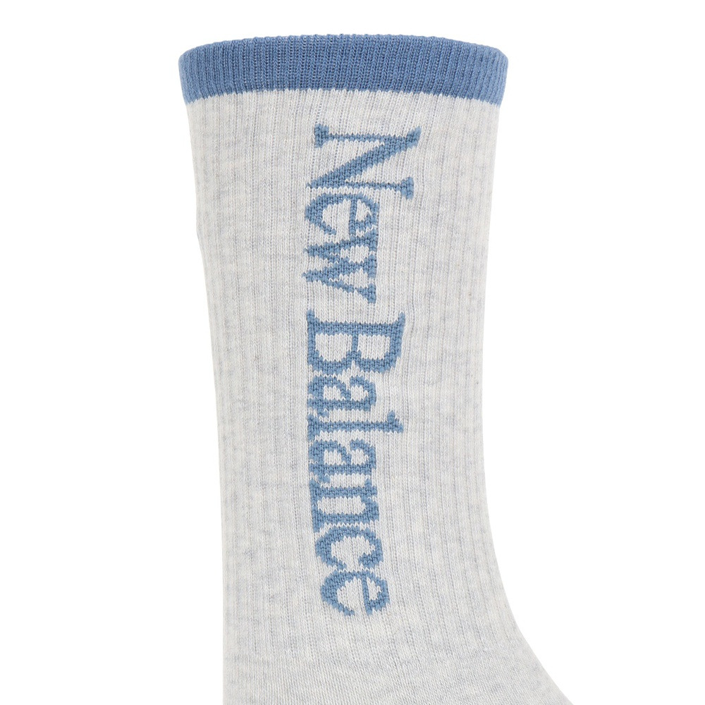 ニューバランス（new balance）リニアロゴ ミッドカフ 2Pソックス 2足組 LAS33162AS2