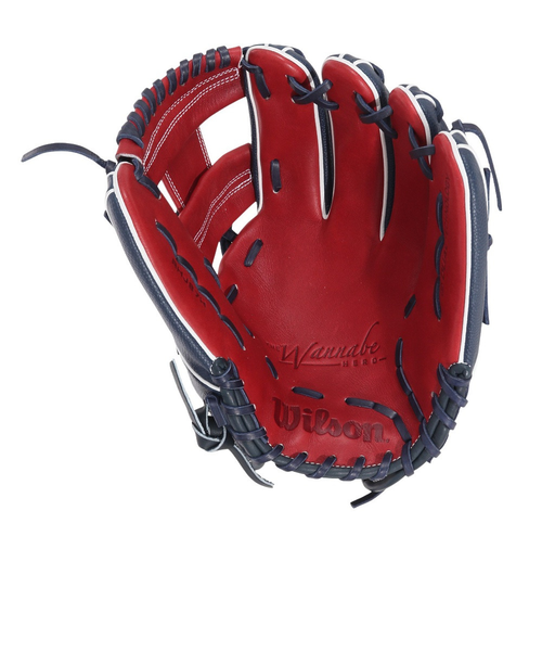 ウイルソン（Wilson）軟式用グラブ 内野手 野球グローブ 一般 ワナビー
