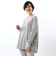 ヘインズ（Hanes）長袖Tシャツ レディース ワッフル サーマルヘンリ―ネック HW4-W503 060