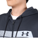 アンダーアーマー（UNDER ARMOUR）パーカー メンズ アーマーフリース BAR ロゴフルジップフーディー 1381329 001