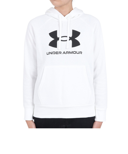 Under Armour ビッグロゴ コットン フーディ パーカー関税送料込 アンダーアーマー(UNDER ARMOUR)パーカー レディース ライバル