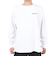 ディーシーシューズ（DC SHOES）長袖Tシャツ  メンズ AUTHENTIC OBLIQUE ロゴ23FWDLT234064WHT