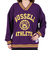 ラッセル（RUSSELL）Vネックライン リブスウェット Wide RBL23F1001 PUL