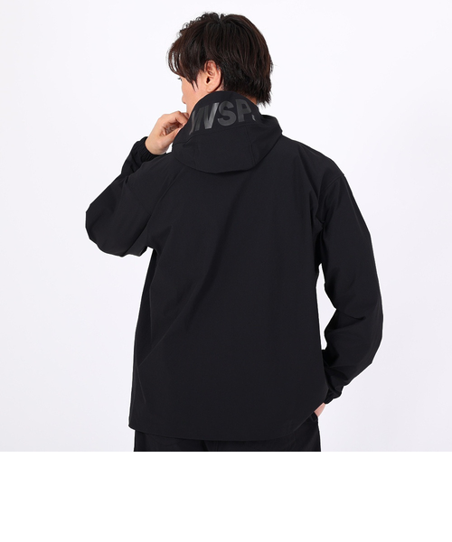 デサント（DESCENTE）ストレッチナイロンジップパーカー DX-C2704XB BK