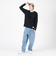 ラッセル（RUSSELL）T/C 長袖クルーネックTシャツ RBM23F0011 NVY