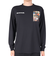 スポルディング（SPALDING）バスケットボールウェア ロングスリーブTシャツ バタフライ プレイド SMT23107BK 速乾 UVカット