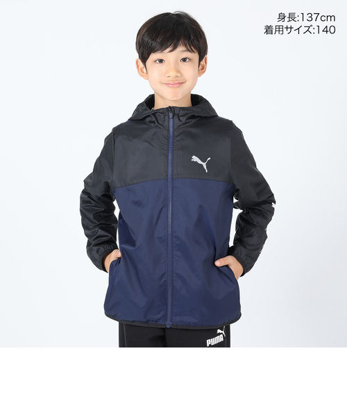 鹿児島ユナイテッドPUMAウィンドブレーカー ネイビー支給品 プーマ（PUMA）ジャケット ウインドブレーカー 防風性 保温性 ネイビー