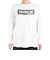 ハーレー（HURLEY）VORTEX BOX ロゴ 長袖Tシャツ MLS2312011-WHT