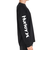 ハーレー（HURLEY）カットソー 長袖 ブラック 黒 SLEEVE LOGO 長袖Tシャツ MLS2312031-BLK