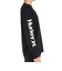 ハーレー（HURLEY）カットソー 長袖 ブラック 黒 SLEEVE LOGO 長袖Tシャツ MLS2312031-BLK