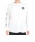 ハーレー（HURLEY）カットソー 長袖 ホワイト 白 SLEEVE LOGO 長袖Tシャツ MLS2312031-WHT