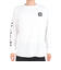 ハーレー（HURLEY）カットソー 長袖 ホワイト 白 SLEEVE LOGO 長袖Tシャツ MLS2312031-WHT