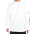 ハーレー（HURLEY）カットソー 長袖 ホワイト 白 SLEEVE LOGO 長袖Tシャツ MLS2312031-WHT
