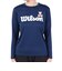 ウイルソン（Wilson）テニスウェア レディース ビッグロゴ ドライ長袖Tシャツ 443261-NV 速乾 UVカット