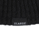 エクストララージ（XLARGE）ニットハット CONTRAST STRIPE CRUSHER HAT 101233051010-BLACK