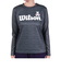 ウイルソン（Wilson）テニスウェア ビッグロゴ ドライ 長袖Tシャツ 443261-MBK 速乾 UVカット
