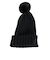 ロキシー（ROXY）ニット帽 TO THE SUN ビーニー 23FWRBE234308BLK 防寒 フリーサイズ ポンポン 黒