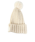 ロキシー（ROXY）ニット帽 TO THE SUN ビーニー 23FWRBE234308OWT 防寒 フリーサイズ ポンポン 白