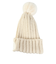 ロキシー（ROXY）ニット帽 TO THE SUN ビーニー 23FWRBE234308OWT 防寒 フリーサイズ ポンポン 白