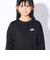 ナイキ（NIKE）トレーナー カットソー 長袖 ブラック 黒 クラブフリース オーバーサイズド 長袖スウェットシャツ FD2923-010