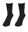 クー（Coo.）あったか二重編み クルー ソックス 2足組 895Q3OK0250 BLK