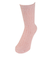 クー（Coo.）裏側発熱 二重編み靴下 2足組 895Q3OK0272 PNK