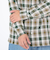 FLANNEL EMB シャツ SL23FWM-APP001KHK