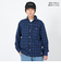 FLANNEL EMB シャツ SL23FWM-APP001NVY