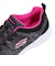 スケッチャーズ（SKECHERS）カジュアルシューズ ダイナマイト 2.0イン ア フラッシュ ワイド ブラック ピンク 12965W-BKHP スニーカー